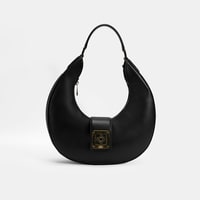 Kadın Siyah Deri Omuz Çantası