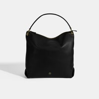 Kadın Siyah Deri Omuz Çantası