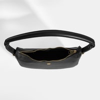 Kadın Siyah Deri Omuz Çantası