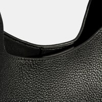 Kadın Siyah Deri Omuz Çantası