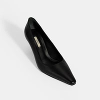 Kadın Siyah Deri Stiletto