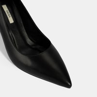 Kadın Siyah Deri Stiletto