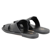 Kadın Siyah Deri Terlik