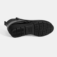 Kadın Siyah DesaComfort Çift Fermuarlı Dolgu Topuklu Deri Bot