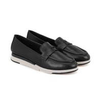 Kadın Siyah DesaComfort Deri Günlük Ayakkabı