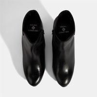 Kadın Siyah DesaComfort Deri Topuklu Chelsea Bot