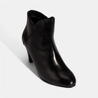 Kadın Siyah DesaComfort Deri Topuklu Chelsea Bot