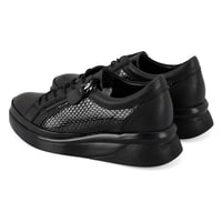 Kadın Siyah DesaComfort Kroko Baskılı Deri Günlük Ayakkabı