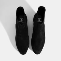 Kadın Siyah DesaComfort Lastikli Süet Chelsea Bot