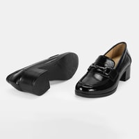 Kadın Siyah DesaComfort Rugan Topuklu Günlük Ayakkabı