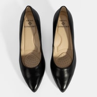 Kadın Siyah DesaComfort Topuklu Deri Ayakkabı