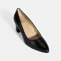 Kadın Siyah DesaComfort Topuklu Deri Ayakkabı