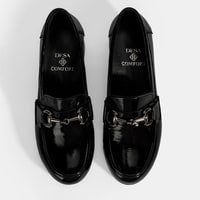 Kadın Siyah DesaComfort Topuklu Rugan Ayakkabı