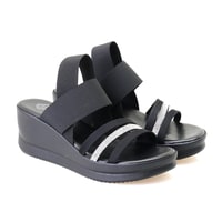 Kadın Siyah Dolgu Topuklu Sandalet