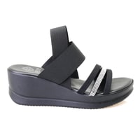 Kadın Siyah Dolgu Topuklu Sandalet