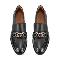 Kadın Siyah Günlük Deri Loafer