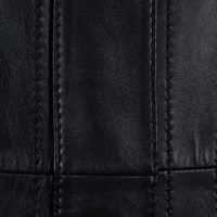 Kadın Siyah Hakim Yakalı Kapüşonlu Deri Kaban