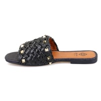 Kadın Siyah Hasır Terlik