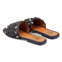 Kadın Siyah Hasır Terlik