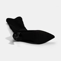 Kadın Siyah İnce Topuklu Stretch Çizme