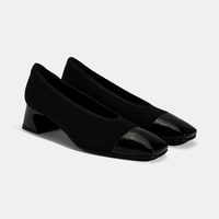 Kadın Siyah Kalın Topuklu Günlük Ayakkabı