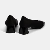 Kadın Siyah Kalın Topuklu Günlük Ayakkabı