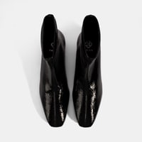 Kadın Siyah Kalın Topuklu Stretch Bot