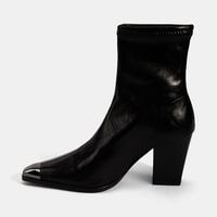 Kadın Siyah Kalın Topuklu Stretch Çizme