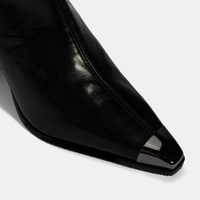 Kadın Siyah Kalın Topuklu Stretch Çizme