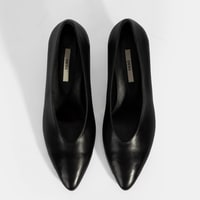 Kadın Siyah Klasik Topuklu Deri Ayakkabı