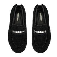 Kadın Siyah Kürk Detaylı Günlük Ayakkabı