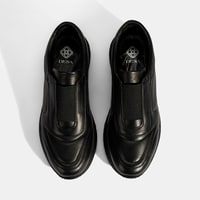 Kadın Siyah Lastikli Deri Spor Ayakkabı