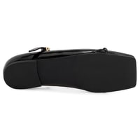 Kadın Siyah Mary Jane Deri Babet