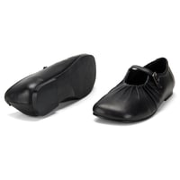 Kadın Siyah Mary Jane Deri Babet