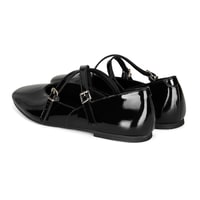 Kadın Siyah Mary Jane Deri Günlük Ayakkabı