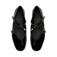 Kadın Siyah Mary Jane Deri Günlük Ayakkabı