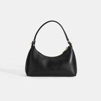 Kadın Siyah Omuz Askılı Mini Deri El Çantası