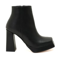 Kadın Siyah Platform Topuklu Bot