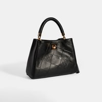 Kadın Siyah Püskül Aksesuarlı Deri El Çantası