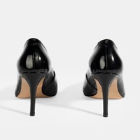 Kadın Siyah Rugan Topuklu Ayakkabı