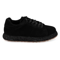 Kadın Siyah Süet Deri Günlük Ayakkabı