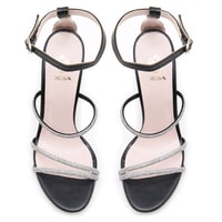 Kadın Siyah Taş Detaylı Topuklu Sandalet