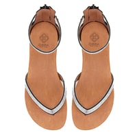 Kadın Siyah Taşlı Parmak Arası Sandalet