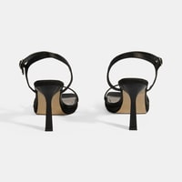 Kadın Siyah Toka Detaylı Topuklu Abiye Sandalet