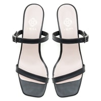 Kadın Siyah Topuklu Terlik