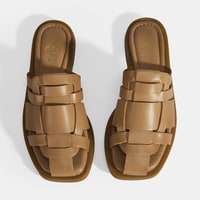 Kadın Taba Deri Terlik 