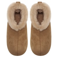 Kadın Taba Fluffy Yünlü Patik