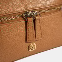 Kadın Taba Omuz Askılı Mini Deri El Çantası