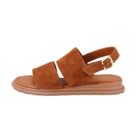 Kadın Taba Süet Deri Sandalet