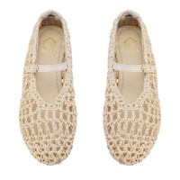 Kadın Ten Ayarlanabilir Tokalı Hasır Babet